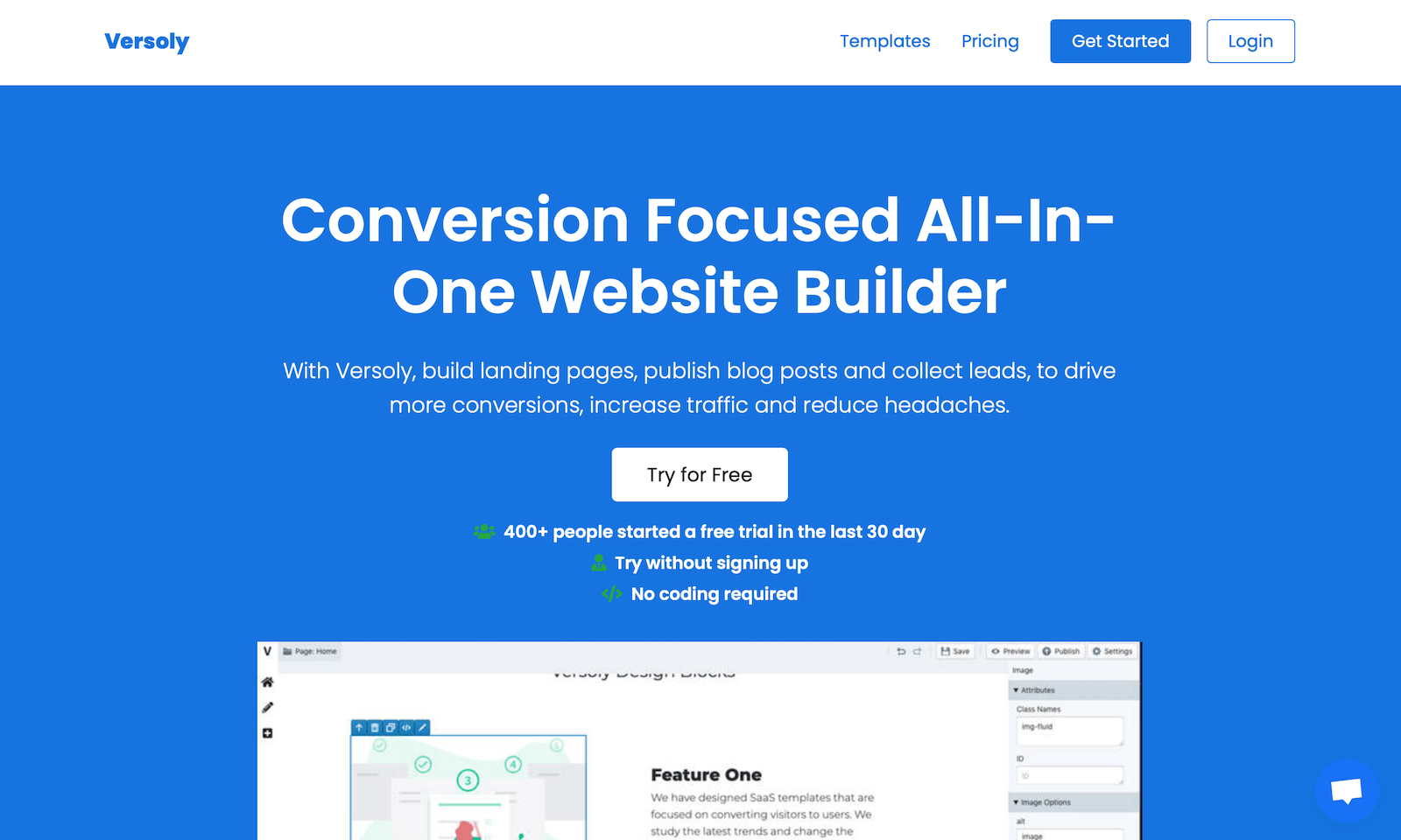 30 day free trial website builder