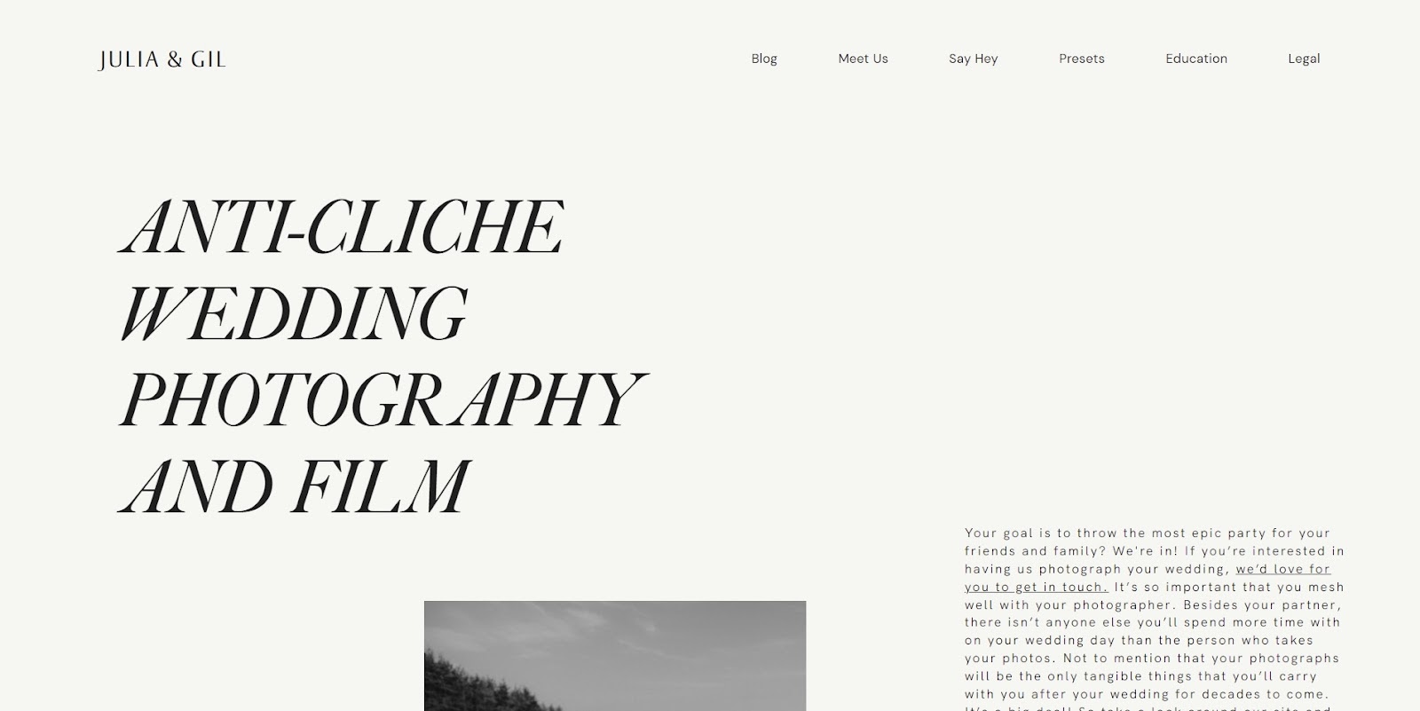 photography websites ideas