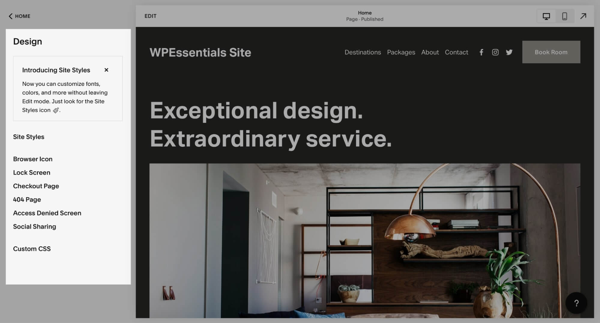 Squarespace Design Customization